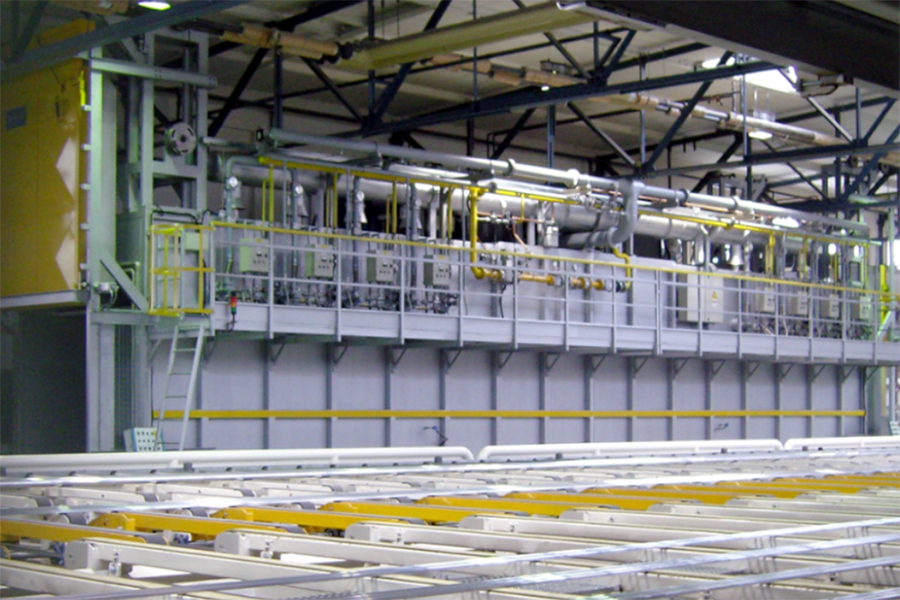 Aging furnace for aluminum profiles
