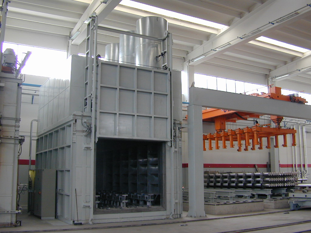Billet homogenization treatment plant